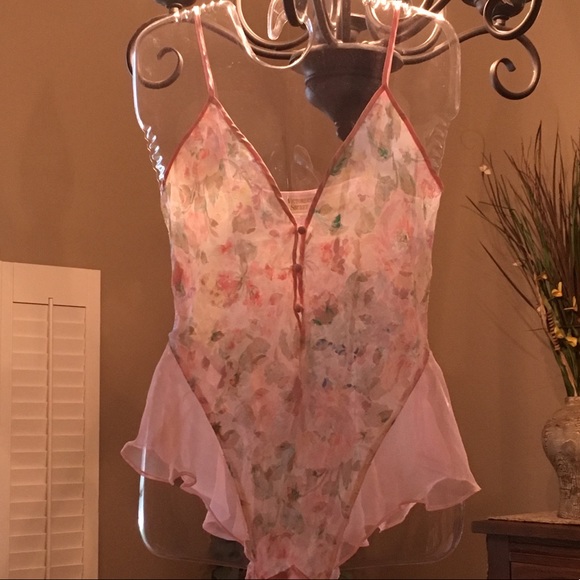 Victoria's Secret Other - VICTORIA’S SECRET PINK FLORAL TEDDY